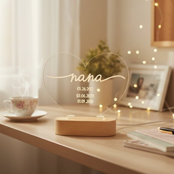 Mother’s Day Personalized Night Light | Custom Gift for Nana, Grandma & Mom - Picture 8 of 8